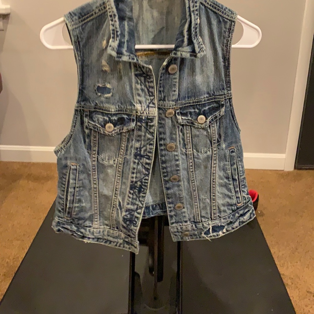 American eagle denim vest